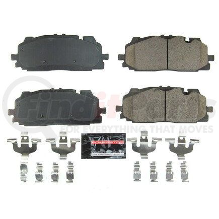 Z231894 by POWERSTOP BRAKES - Z23 EVOLUTION SPORT CARBON-FIBER BRAKE PADS W/ HARDWARE