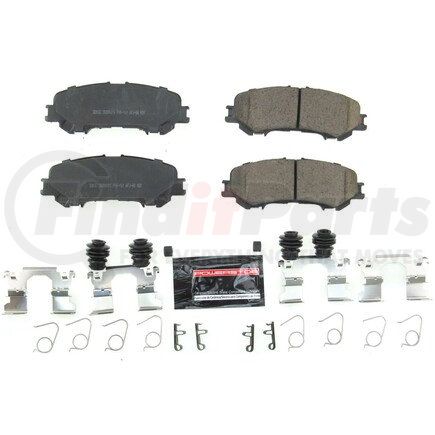 Z232032 by POWERSTOP BRAKES - Z23 EVOLUTION SPORT CARBON-FIBER BRAKE PADS W/ HARDWARE