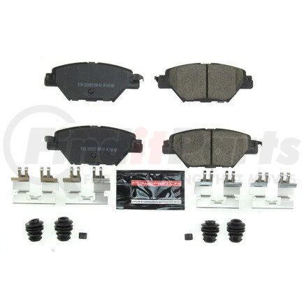 Z231934 by POWERSTOP BRAKES - Z23 EVOLUTION SPORT CARBON-FIBER BRAKE PADS W/ HARDWARE