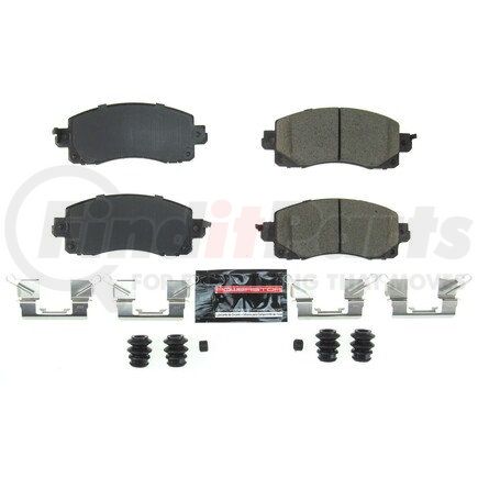 Z232045 by POWERSTOP BRAKES - Z23 EVOLUTION SPORT CARBON-FIBER BRAKE PADS W/ HARDWARE