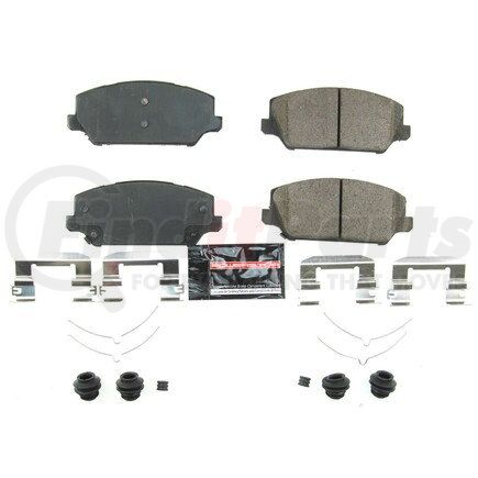 Z232049 by POWERSTOP BRAKES - Z23 EVOLUTION SPORT CARBON-FIBER BRAKE PADS W/ HARDWARE