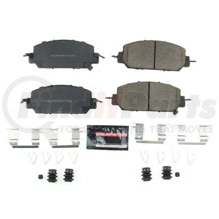 Z232036 by POWERSTOP BRAKES - Z23 EVOLUTION SPORT CARBON-FIBER BRAKE PADS W/ HARDWARE