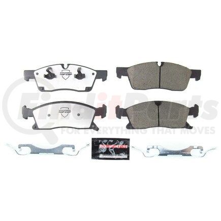 Z371629 by POWERSTOP BRAKES - Z37 TOP COP CARBON-FIBER CERAMIC BRAKE PADS W/ HARDWARE