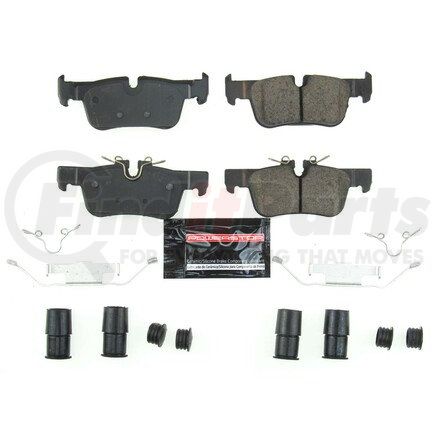 Z231762 by POWERSTOP BRAKES - Z23 EVOLUTION SPORT CARBON-FIBER BRAKE PADS W/ HARDWARE