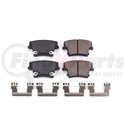 17-1057A by POWERSTOP BRAKES - Z17 EVOLUTION CERAMIC BRAKE PADS W/ HARDWARE