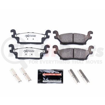 Z361120 by POWERSTOP BRAKES - Z36 TRUCK & TOW CARBON-FIBER CERAMIC BRAKE PADS W/ HARDWARE