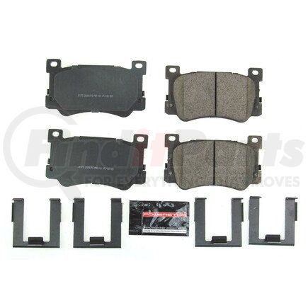 Z231975 by POWERSTOP BRAKES - Z23 EVOLUTION SPORT CARBON-FIBER BRAKE PADS W/ HARDWARE