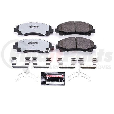 Z361584 by POWERSTOP BRAKES - Z36 TRUCK & TOW CARBON-FIBER CERAMIC BRAKE PADS W/ HARDWARE