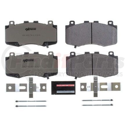 Z266006 by POWERSTOP BRAKES - Z26 STREET PERFORMANCE CARBON-FIBER CERAMIC BRAKE PADS W/ HARDWARE