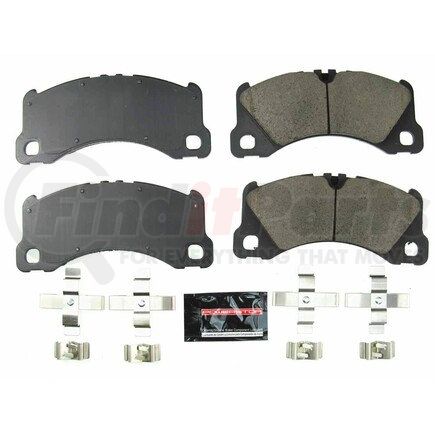 Z231577 by POWERSTOP BRAKES - Z23 EVOLUTION SPORT CARBON-FIBER BRAKE PADS W/ HARDWARE