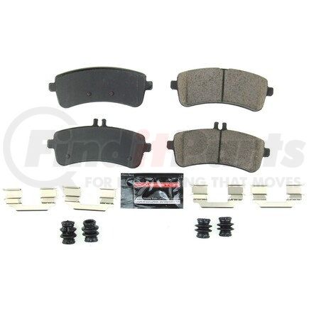 Z231681 by POWERSTOP BRAKES - Z23 EVOLUTION SPORT CARBON-FIBER BRAKE PADS W/ HARDWARE