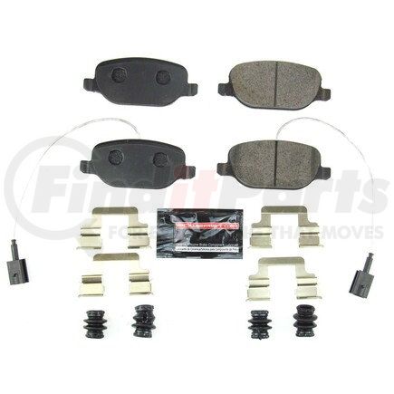 Z231822 by POWERSTOP BRAKES - Z23 EVOLUTION SPORT CARBON-FIBER BRAKE PADS W/ HARDWARE