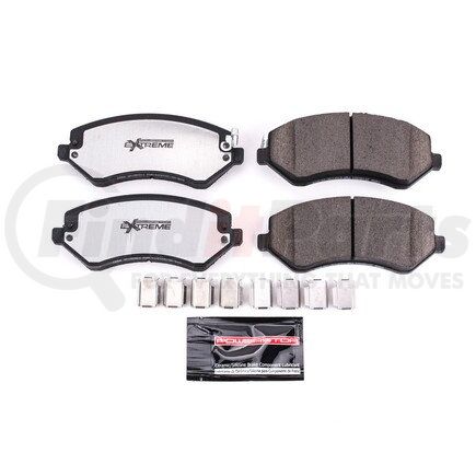 Z36856 by POWERSTOP BRAKES - Z36 TRUCK & TOW CARBON-FIBER CERAMIC BRAKE PADS W/ HARDWARE