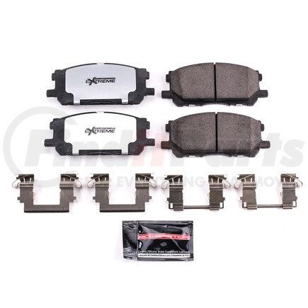 Z361005 by POWERSTOP BRAKES - Z36 TRUCK & TOW CARBON-FIBER CERAMIC BRAKE PADS W/ HARDWARE