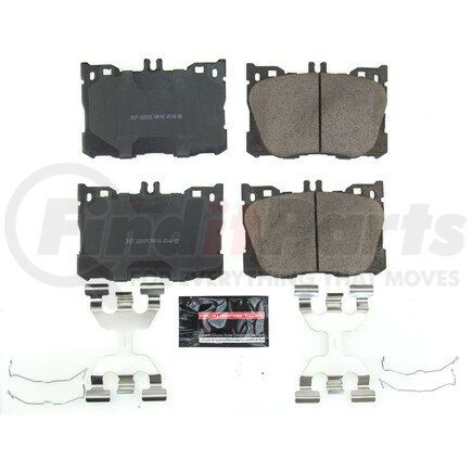 Z231871 by POWERSTOP BRAKES - Z23 EVOLUTION SPORT CARBON-FIBER BRAKE PADS W/ HARDWARE