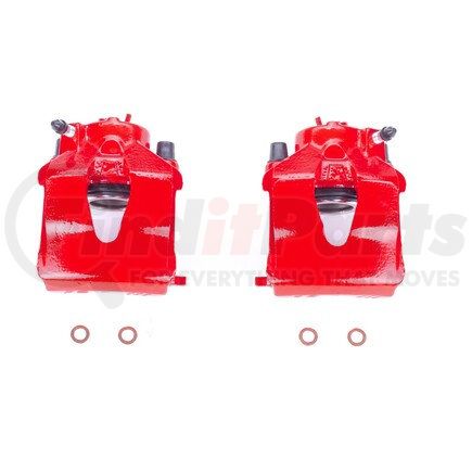 S2110 by POWERSTOP BRAKES - Red Powder Coated Calipers