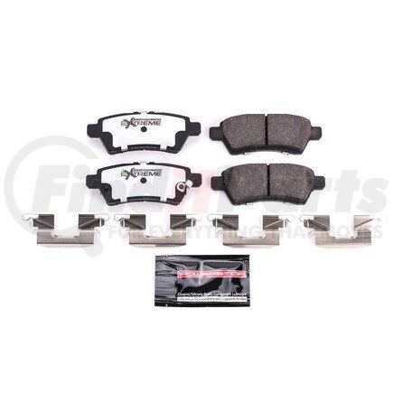 Z361101 by POWERSTOP BRAKES - Z36 TRUCK & TOW CARBON-FIBER CERAMIC BRAKE PADS W/ HARDWARE