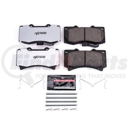 Z361119 by POWERSTOP BRAKES - Z36 TRUCK & TOW CARBON-FIBER CERAMIC BRAKE PADS W/ HARDWARE