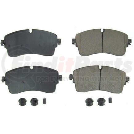 176013 by POWERSTOP BRAKES - Z17 EVOLUTION CERAMIC BRAKE PADS W/ HARDWARE