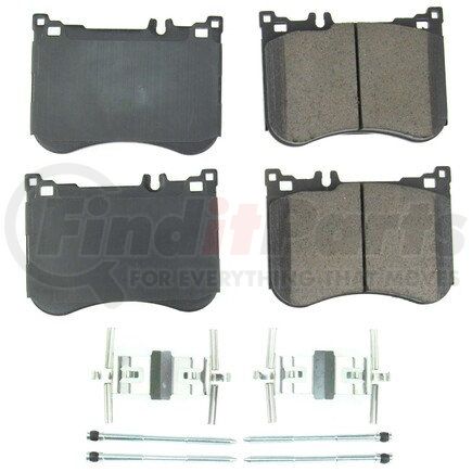 171688 by POWERSTOP BRAKES - Z17 EVOLUTION CERAMIC BRAKE PADS W/ HARDWARE