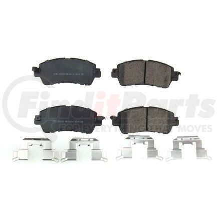 171852 by POWERSTOP BRAKES - Z17 EVOLUTION CERAMIC BRAKE PADS W/ HARDWARE