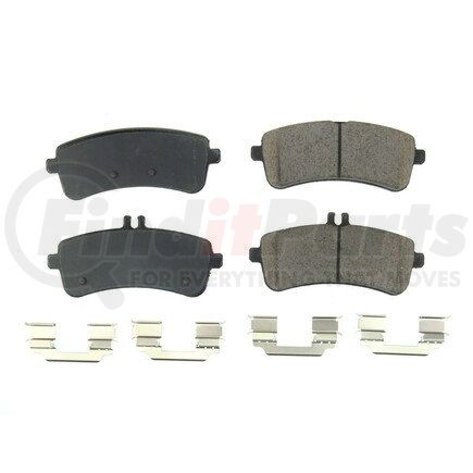 171681 by POWERSTOP BRAKES - Z17 EVOLUTION CERAMIC BRAKE PADS W/ HARDWARE