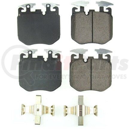 171868 by POWERSTOP BRAKES - Z17 EVOLUTION CERAMIC BRAKE PADS W/ HARDWARE