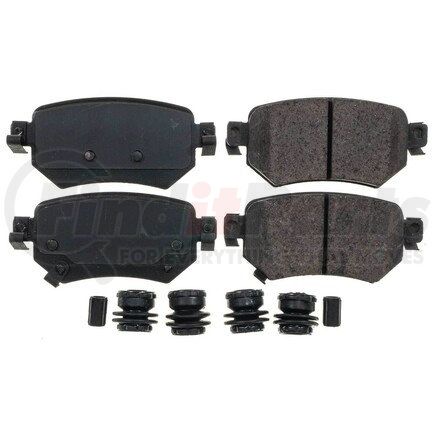 17-1874 by POWERSTOP BRAKES - Z17 EVOLUTION CERAMIC BRAKE PADS W/ HARDWARE