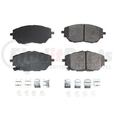 17-2065 by POWERSTOP BRAKES - Z17 EVOLUTION CERAMIC BRAKE PADS W/ HARDWARE