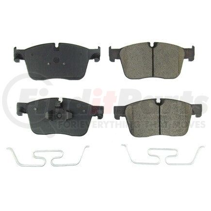 171861 by POWERSTOP BRAKES - Z17 EVOLUTION CERAMIC BRAKE PADS W/ HARDWARE