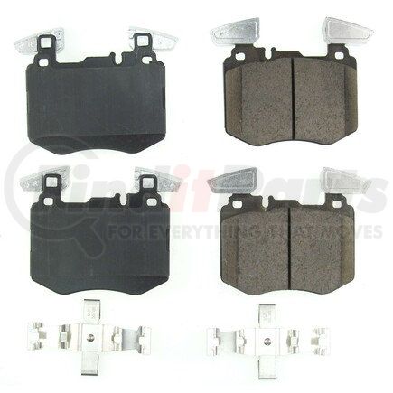 172162 by POWERSTOP BRAKES - Z17 EVOLUTION CERAMIC BRAKE PADS W/ HARDWARE