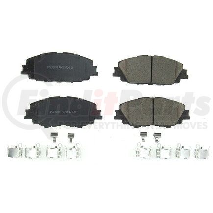 172176 by POWERSTOP BRAKES - Z17 EVOLUTION CERAMIC BRAKE PADS W/ HARDWARE