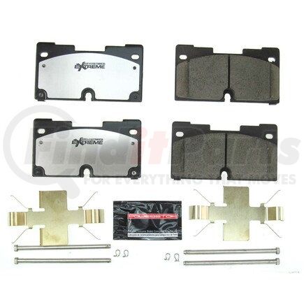 Z362173 by POWERSTOP BRAKES - Z36 TRUCK & TOW CARBON-FIBER CERAMIC BRAKE PADS W/ HARDWARE