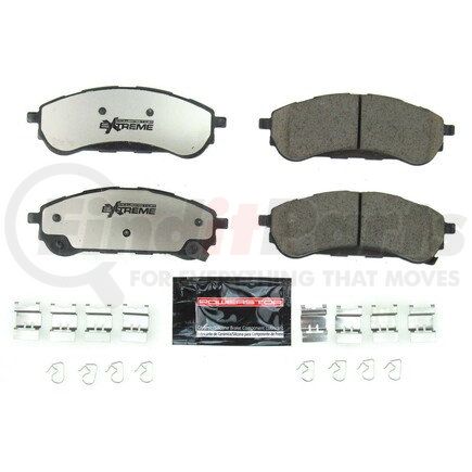 Z362208 by POWERSTOP BRAKES - Z36 TRUCK & TOW CARBON-FIBER CERAMIC BRAKE PADS W/ HARDWARE