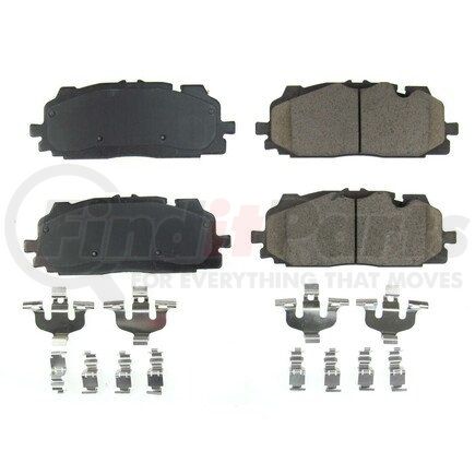 171894 by POWERSTOP BRAKES - Z17 EVOLUTION CERAMIC BRAKE PADS W/ HARDWARE