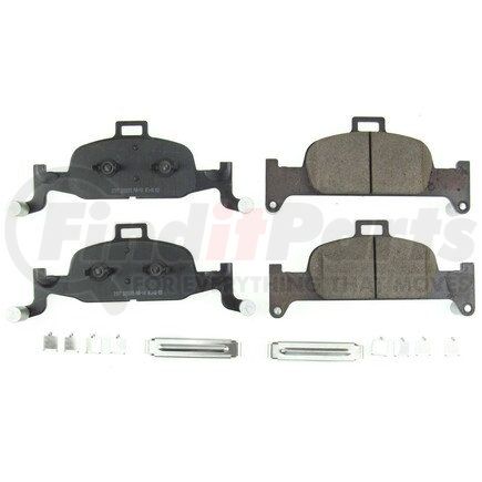 171897 by POWERSTOP BRAKES - Z17 EVOLUTION CERAMIC BRAKE PADS W/ HARDWARE