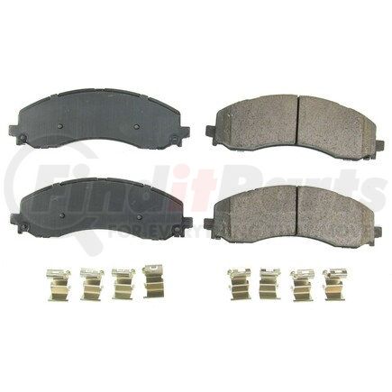 172223 by POWERSTOP BRAKES - Z17 EVOLUTION CERAMIC BRAKE PADS W/ HARDWARE