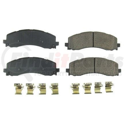 172225 by POWERSTOP BRAKES - Z17 EVOLUTION CERAMIC BRAKE PADS W/ HARDWARE