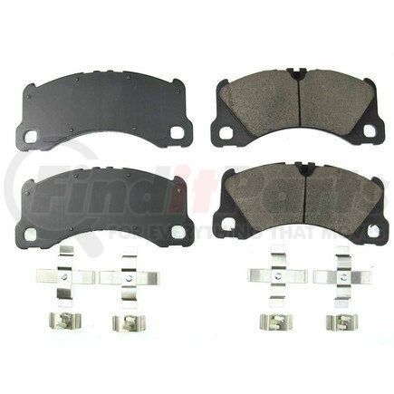 171577 by POWERSTOP BRAKES - Z17 EVOLUTION CERAMIC BRAKE PADS W/ HARDWARE