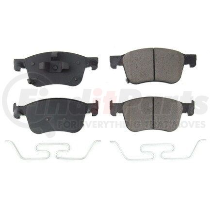 172115 by POWERSTOP BRAKES - Z17 EVOLUTION CERAMIC BRAKE PADS W/ HARDWARE