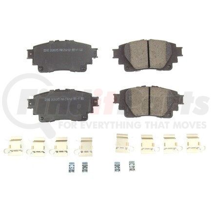 172183 by POWERSTOP BRAKES - Z17 EVOLUTION CERAMIC BRAKE PADS W/ HARDWARE