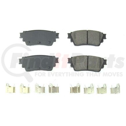 172200 by POWERSTOP BRAKES - Z17 EVOLUTION CERAMIC BRAKE PADS W/ HARDWARE