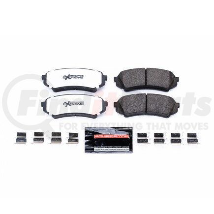 Z36773 by POWERSTOP BRAKES - Z36 TRUCK & TOW CARBON-FIBER CERAMIC BRAKE PADS W/ HARDWARE