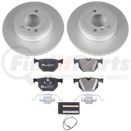 ESK7429 by POWERSTOP BRAKES - Genuine Geomet® Coated Rotors, ECE-R90 Disc Brake Pad Set + Hardware Kit