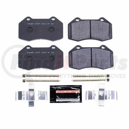 PSA1379B by POWERSTOP BRAKES - TRACK DAY SPEC BRAKE PADS - STAGE 2 BRAKE PAD FOR SPEC RACING SERIES / ADVANCED TRACK DAY ENTHUSIASTS - FOR USE W/ RACE TIRES