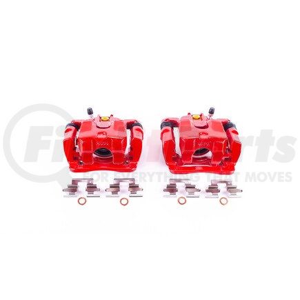 S2676 by POWERSTOP BRAKES - Red Powder Coated Calipers