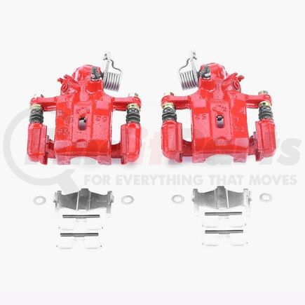 S2626 by POWERSTOP BRAKES - Red Powder Coated Calipers