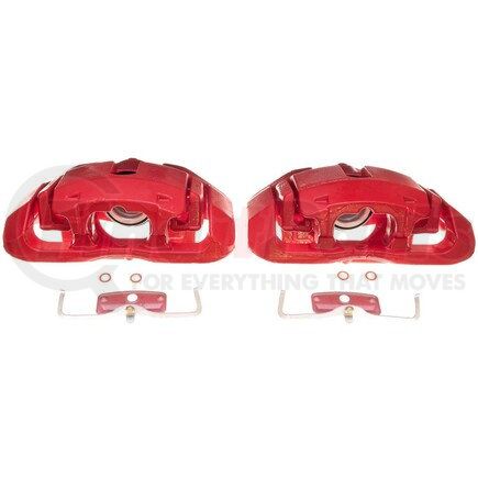 S2770 by POWERSTOP BRAKES - Red Powder Coated Calipers