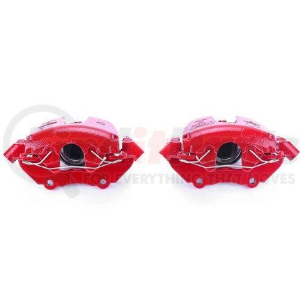 S2942A by POWERSTOP BRAKES - Red Powder Coated Calipers