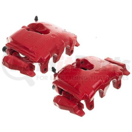 S5098 by POWERSTOP BRAKES - Red Powder Coated Calipers